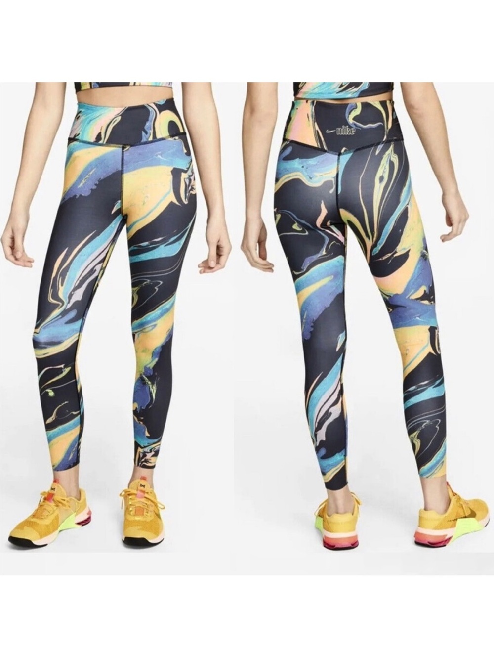 NIKE DRI- FIT ONE LUXE AURORA LEGGINGS SIZE XL/TG/EG
